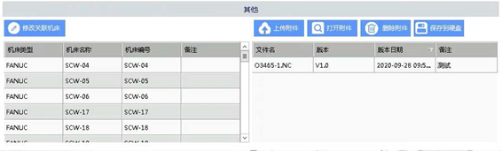 DNC程序管理系统关联机床