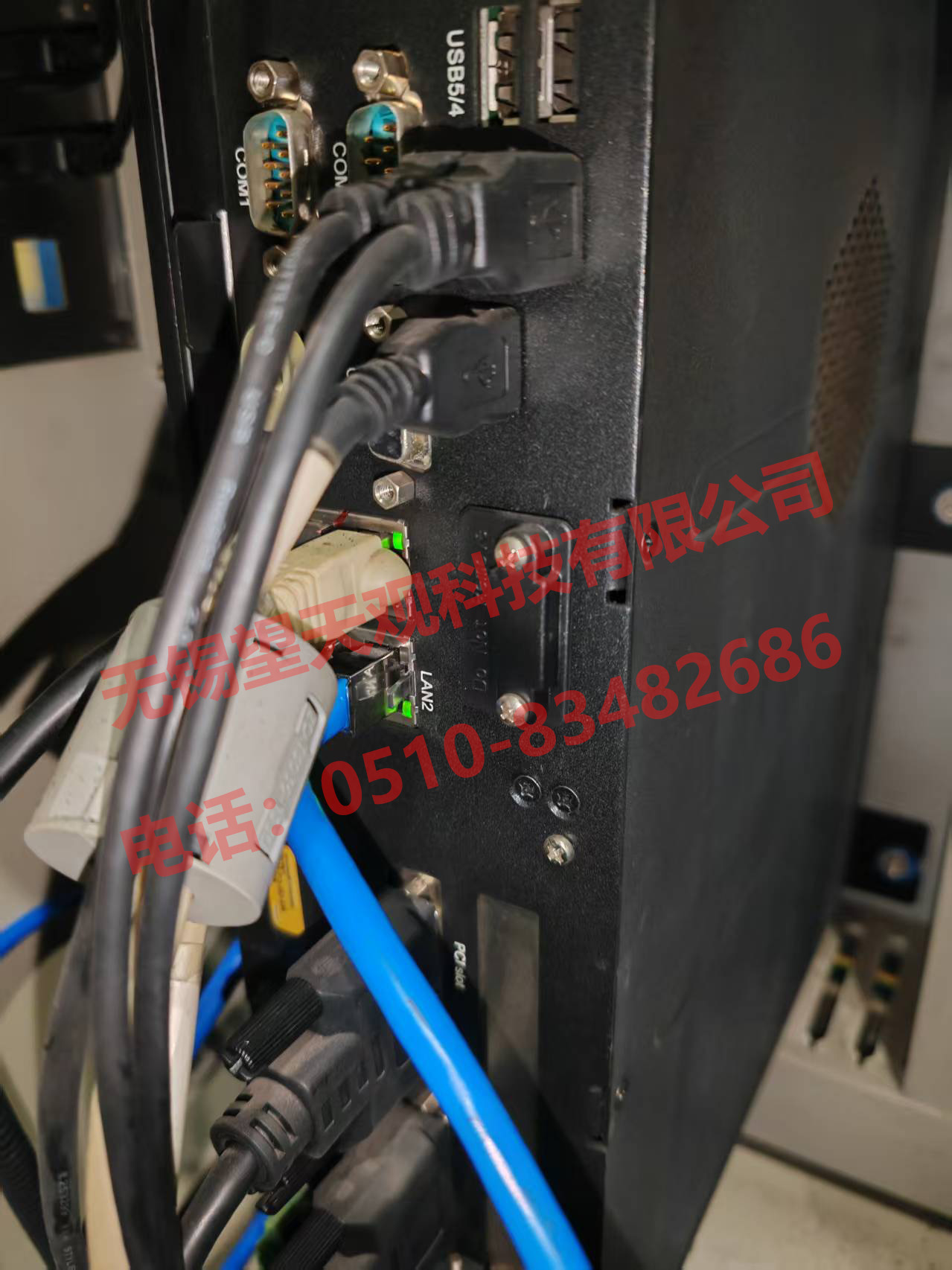 赫克机床数据采集物理网口在LAN2位置